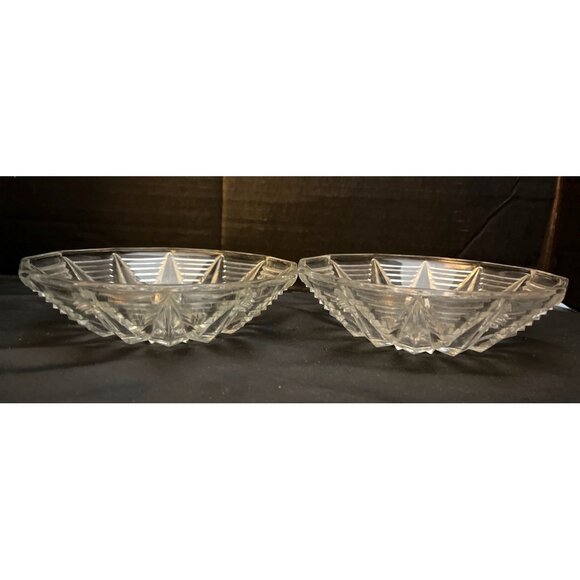 Anchor Hocking Vintage Serving Bowl Art Deco Style 6 1/2”, Set of 2 - Picture 4 of 9